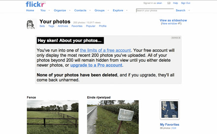 Screenshot flickr
